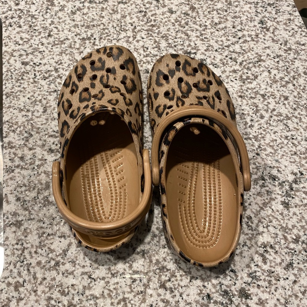 Leopard Crocs